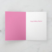 Personalisierter Geburtstagskuchen mit Lit Candle Karte (Innenseite)