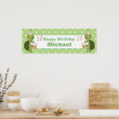 Personalisierter Geburtstagskurtelbanner Poster (Küche)