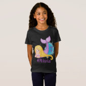 Personalisierter Geburtstagsmädchen T - Shirt (Vorne ganz)