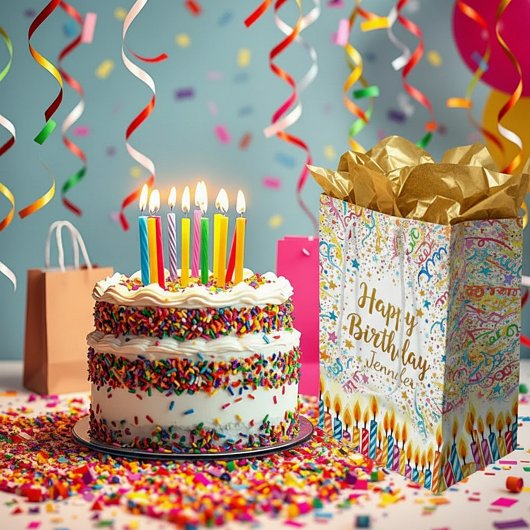 Personalisierter Geburtstagspass Mittlere Geschenktüte