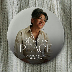 Personalisierter Gedenkbutton mit Foto für den Fri Button