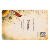 Personalisierter Gedenkmagnet mit QR-Code Magnet (Horizontal)