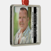 Personalisierter Gedenkplatz Ornament Aus Metall (Rechts)