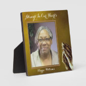 Personalisierter Gedenkrahmen Fotoplatte (Vorderseite)