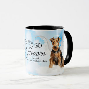 Personalisierter Gedenkstein für Airedale Terrier Tasse