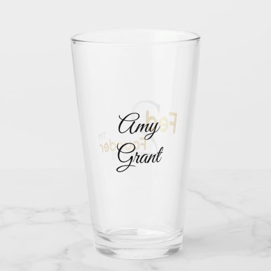 Personalisierter "Gefüttert2Founder"-Glascup Glas (Rückseite)