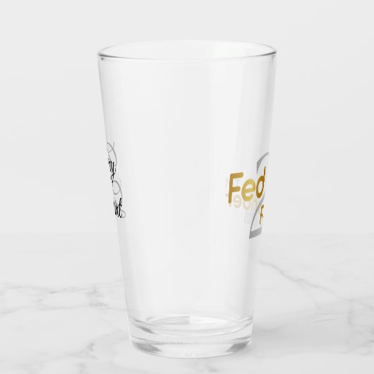 Personalisierter "Gefüttert2Founder"-Glascup Glas (Rechts)