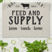 Personalisierter Gefüttert Körnerschlauch Geschirrtuch (Gefaltet)