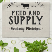 Personalisierter Gefüttert Körnerschlauch Geschirrtuch (Gefaltet)