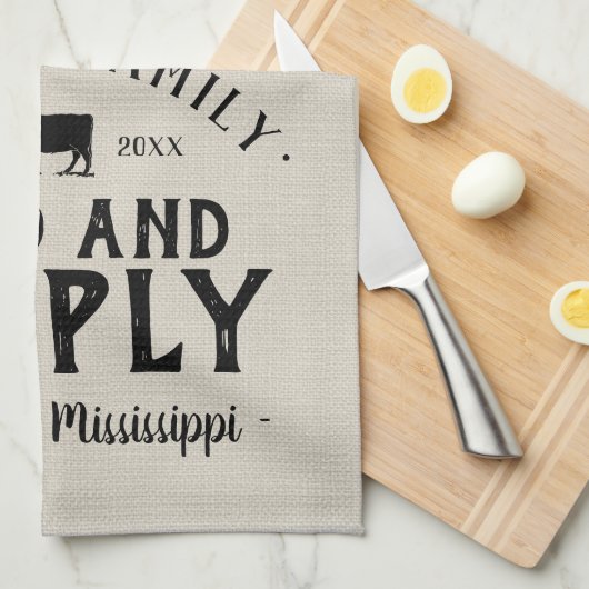 Personalisierter Gefüttert Körnerschlauch Geschirrtuch (Viertel Falte)