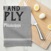 Personalisierter Gefüttert Körnerschlauch Geschirrtuch (Viertel Falte)