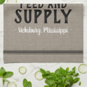 Personalisierter Gefüttert Körnerschlauch Handtuch (Gefaltet)