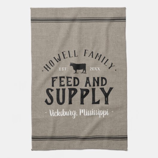 Personalisierter Gefüttert Körnerschlauch Handtuch (Vertikal)