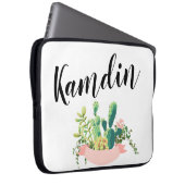Personalisierter Gehäuse Bohemisch Kaktus Sukkulen Laptopschutzhülle (Vorne Rechts)