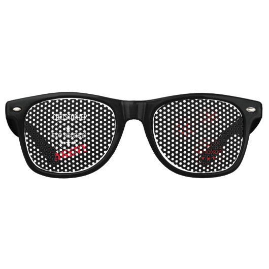 Personalisierter geheimer Agent Partybrille (Vorderseite)