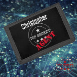 Personalisierter geheimer Agent Tri-fold Geldbeutel<br><div class="desc">Rufen Sie alle geheimen Agent! Behalt dein Geld und deine Karten inkognito mit diesem coolen personalisierten Geldbeutel. Ein großartiges Geschenk für einen aufstrebenden Spion.</div>