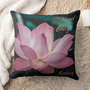 Personalisierter Geist Körpergeist Lotus Blume Kis Kissen