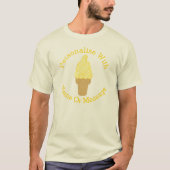 PERSONALISIERTER Gelbeis Creme Cone T - Shirt (Vorderseite)