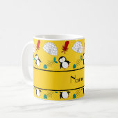 Personalisierter gelber kaffeetasse (Vorderseite Links)