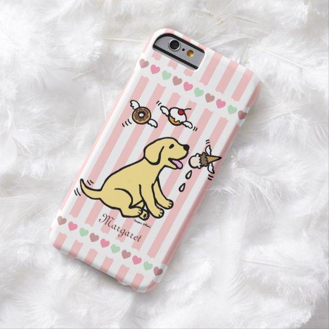 Personalisierter gelber Labrador-Eiscreme-Traum Case-Mate iPhone Hülle (Beispiel)