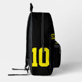 Personalisierter, gelber, moderner, bedruckter Ruc Rucksack (Links)