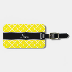Personalisierter gelber Namensmarokkaner Gepäckanhänger
