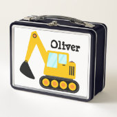 Personalisierter Gelbrückenlader Metall Brotdose (Vorderseite)