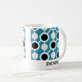 Personalisierter gemusterter Becher Kaffeetasse (VorderseiteRechts)