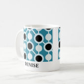 Personalisierter gemusterter Becher Kaffeetasse (Vorderseite Links)
