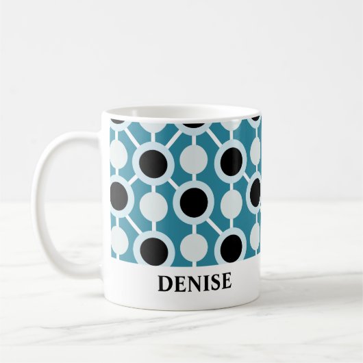 Personalisierter gemusterter Becher Kaffeetasse (Links)