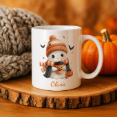 Personalisierter gemütlicher Geist und Kürbisgewür Kaffeetasse