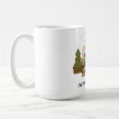 Personalisierter gemütlicher Weihnachts-Camper Kaffeetasse (Links)