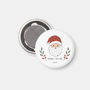 Personalisierter gemütlicher Weihnachtsmann Weihna Magnet