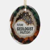 Personalisierter Geologe Keramik Ornament (Rechts)