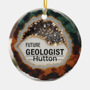 Personalisierter Geologe Keramik Ornament