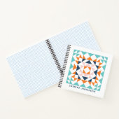 Personalisierter, geometrischer, moderner Quilbloc Notizblock (Innenseite)