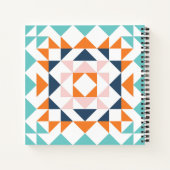 Personalisierter, geometrischer, moderner Quilbloc Notizblock (Rückseite)