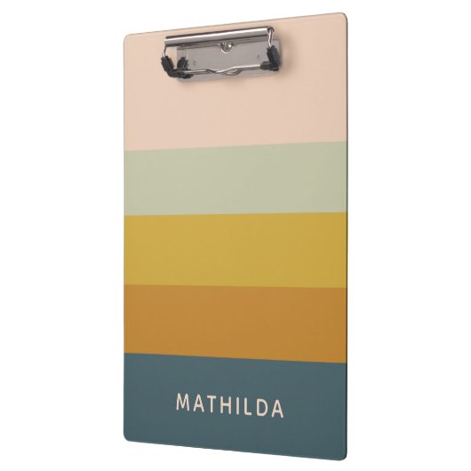 Personalisierter geometrischer, pastenförmiger Ret Klemmbrett (Links)