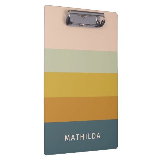 Personalisierter geometrischer, pastenförmiger Ret Klemmbrett (Rechts)