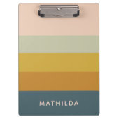 Personalisierter geometrischer, pastenförmiger Ret Klemmbrett (Vorderseite)