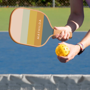 Personalisierter geometrischer, pastenförmiger Ret Pickleball Schläger