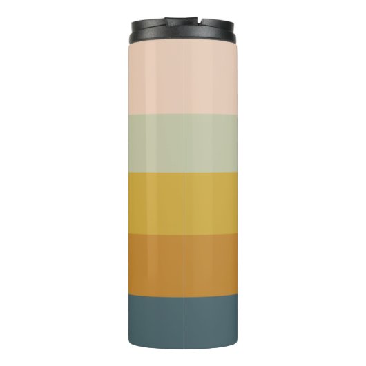 Personalisierter geometrischer, pastenförmiger Ret Thermosbecher (Rückseite)