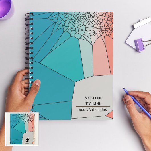 Personalisierter geometrischer Wochenplaner | Mode