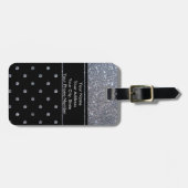 Personalisierter Gepäck-Umbau mit ledernem Bügel Gepäckanhänger (Vorderseite horizontal)