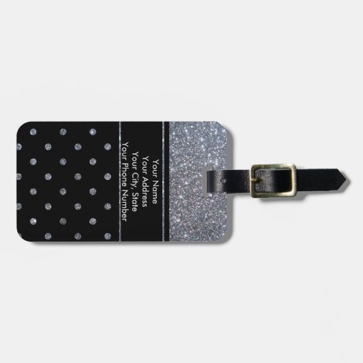 Personalisierter Gepäck-Umbau mit ledernem Bügel Gepäckanhänger (Vorderseite horizontal)