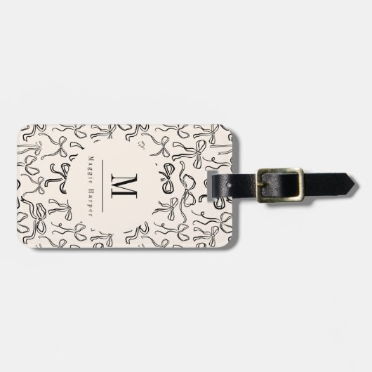 Personalisierter Gepäckanhänger für Handgezeichnet (Vorderseite horizontal)