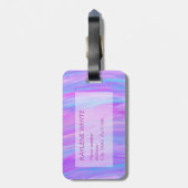 Personalisierter Gepäckanhänger in lackierten Farb (Rückseite vertikal)