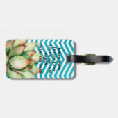 Personalisierter GepäckanhängerBoho Cacti Cactus S Gepäckanhänger (Rückseite horizontal)