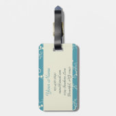 Personalisierter Gepäckträger für das Schiff Gepäckanhänger (Rückseite vertikal)