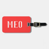 Personalisierter Gepäckträger Gepäckanhänger (Vorderseite horizontal)